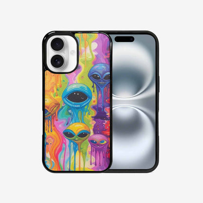 iPhone 16 Case — Aliens Tie Dyemelting Aliens P Bod, Custom Printed Phone Case