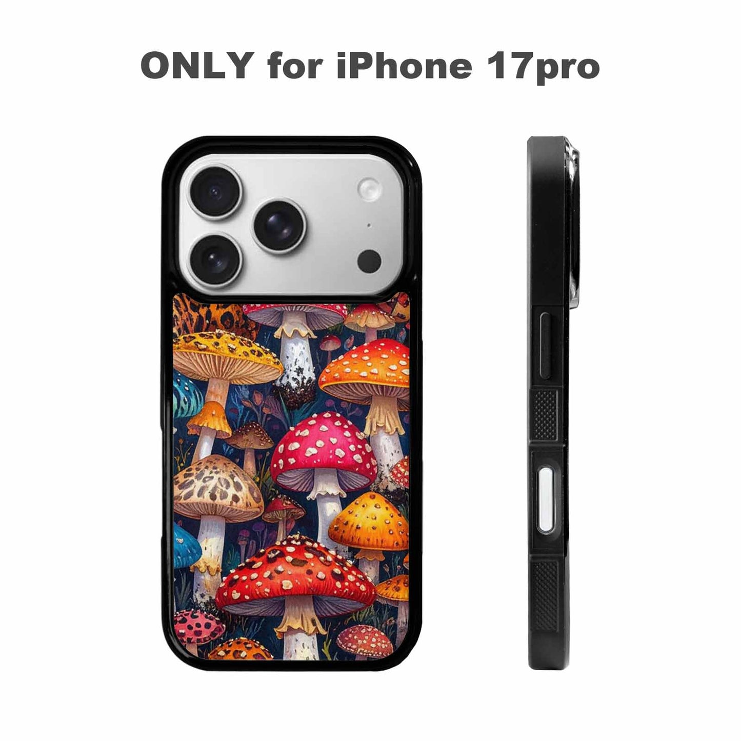 iPhone 17 Pro Case — Mushrooms Pattern Hundreds Of Kwc Original, Custom Designed Case Cover