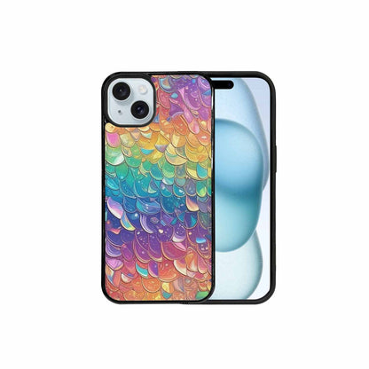 iPhone 15 Plus Case — Holographic Iridescent Shimmer Pattern Hundreds Of, Custom Printed Phone Case