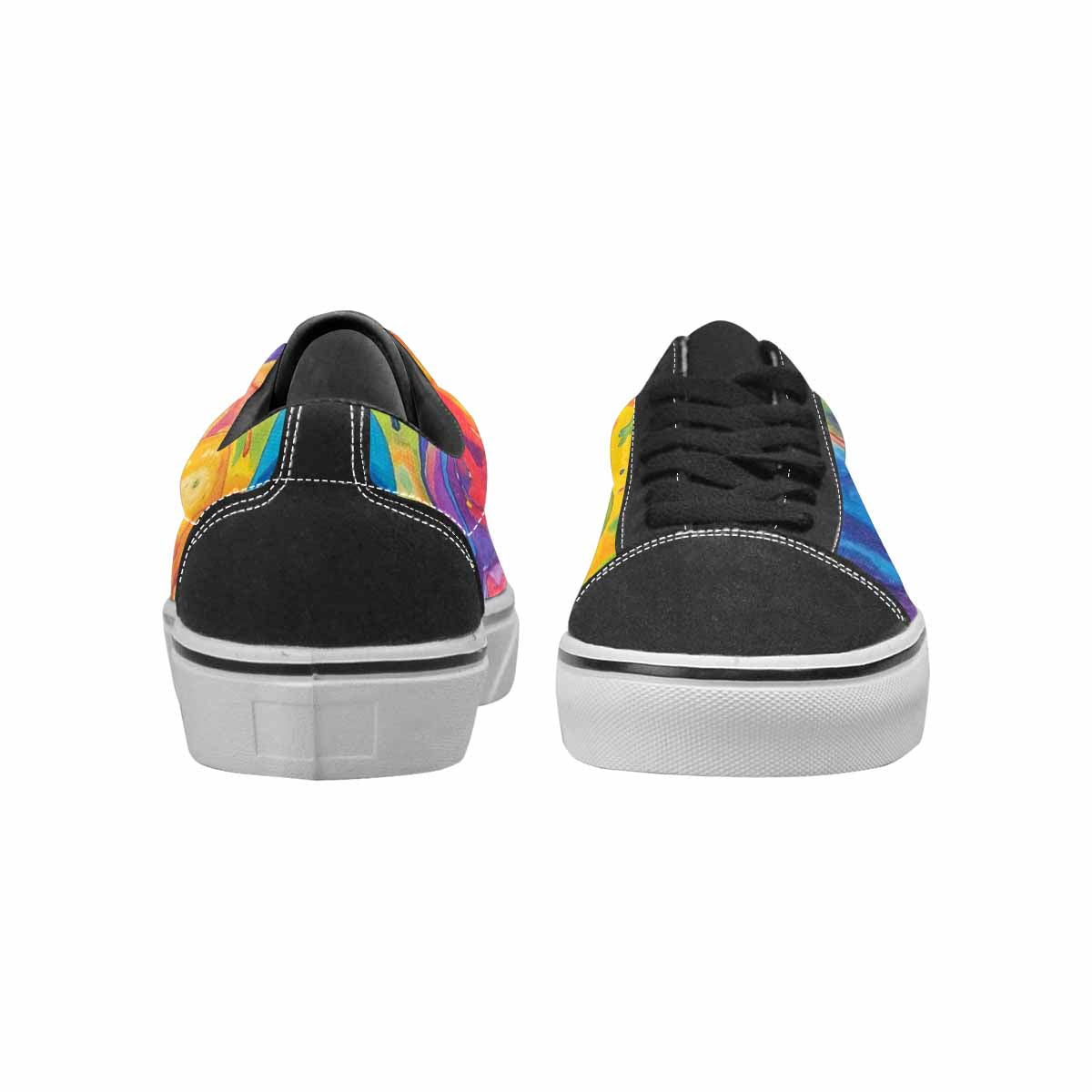 WOMEN'S Aliens  Tie Dye Lace-Up Canvas Aesthetic Custom Shoes