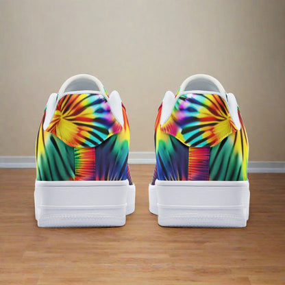 Butterfly Rainbow Neon Electric Custom Bold Art - Freaky Shoes | Custom Art Sneakers