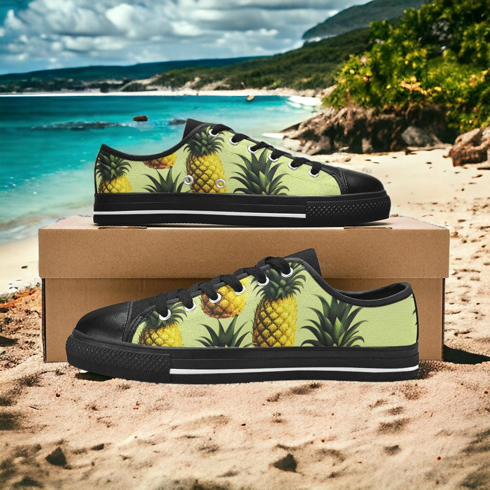 Peacock Orange Black Wearable MEN Bold Art - Freaky Shoes | Custom Art Sneakers