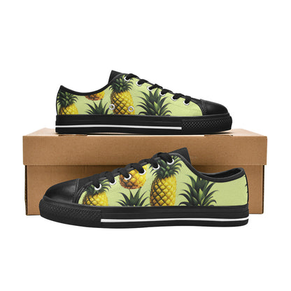MEN'S Pineapples Please 4 Canvas Y2K Custom Sneakers