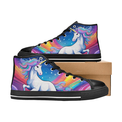MEN'S Unicorns Abstract Art Men’S High Top Canvas Dreamcore Shoes