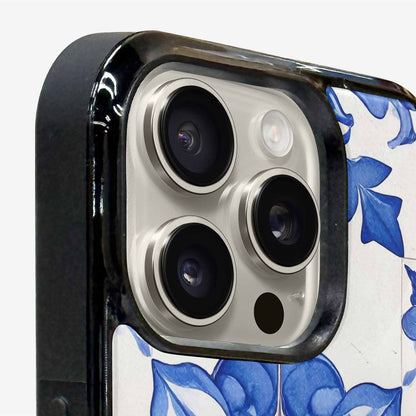 iPhone 16 Pro Case — Mexican Talavera Tile Pattern Floral Geometric, Custom Printed Phone Case