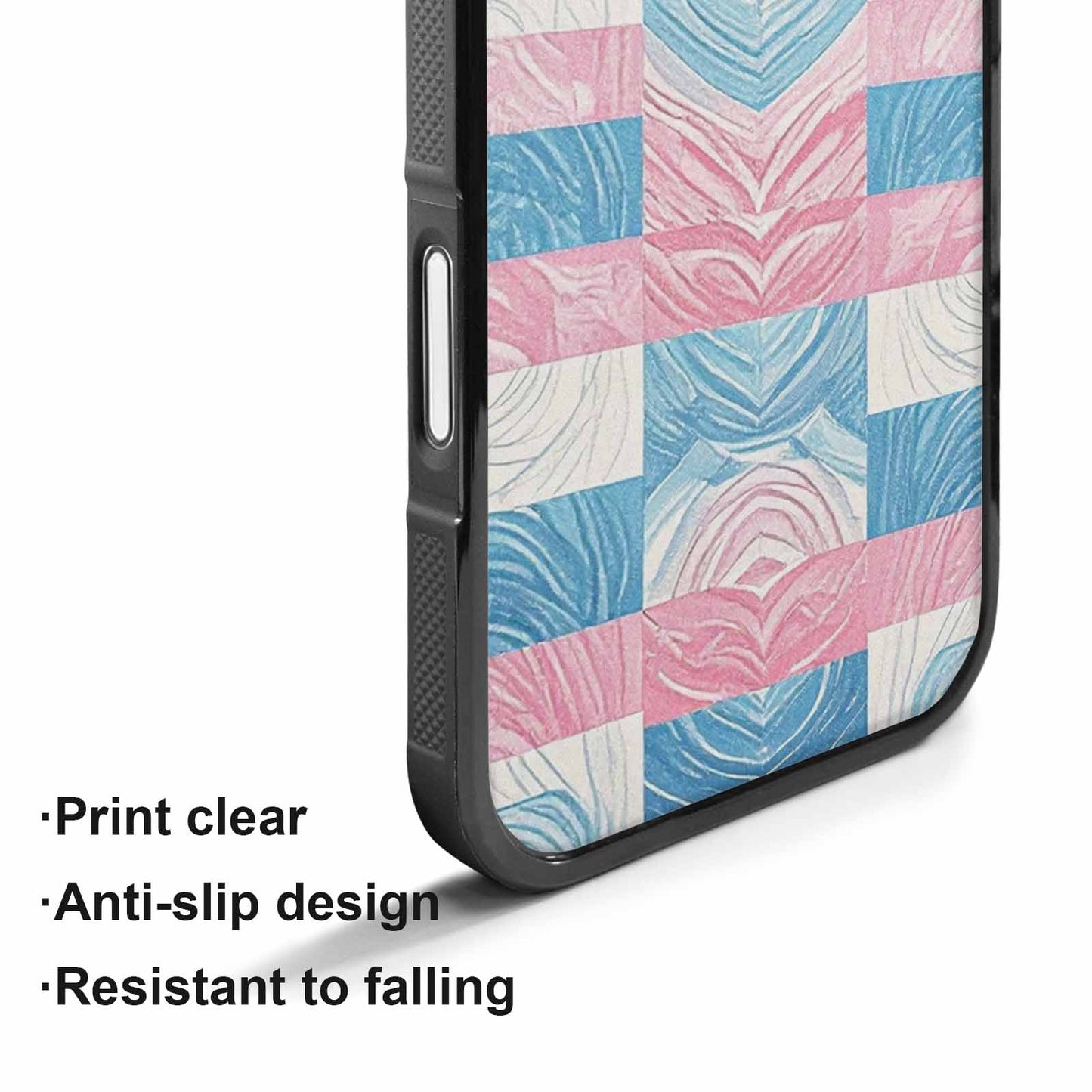 iPhone 17 Case — Transgender Flag Color Theme Original Art, Original Design Phone Case