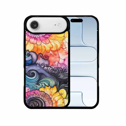 iPhone 17 Air Case — Tie Dye Swirls Black White Tie, Custom Designed Case Cover