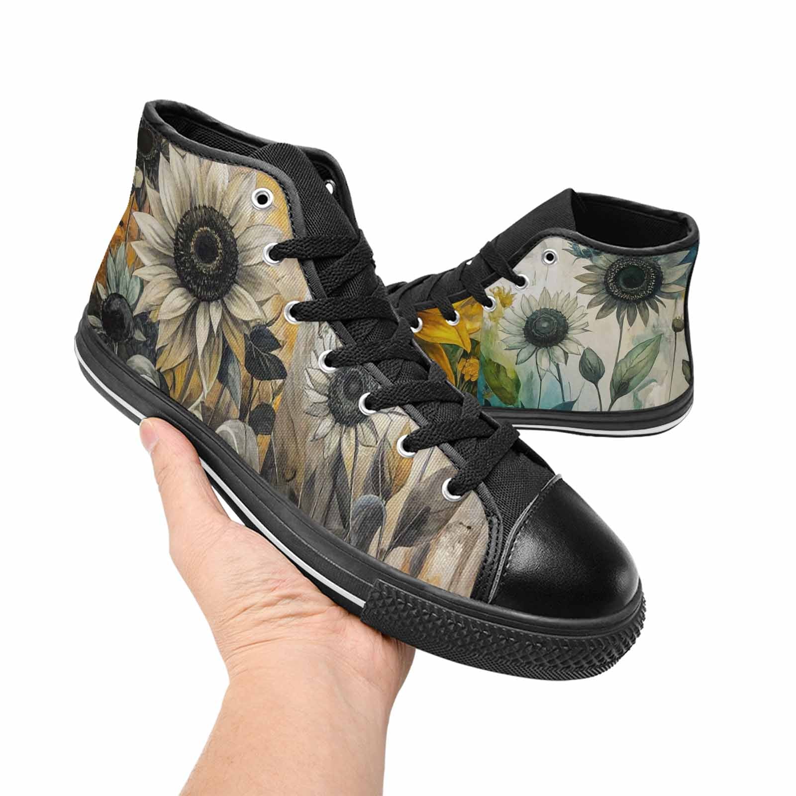 MEN'S Blend Melt Them High Top Canvas Vivid Custom Sneakers