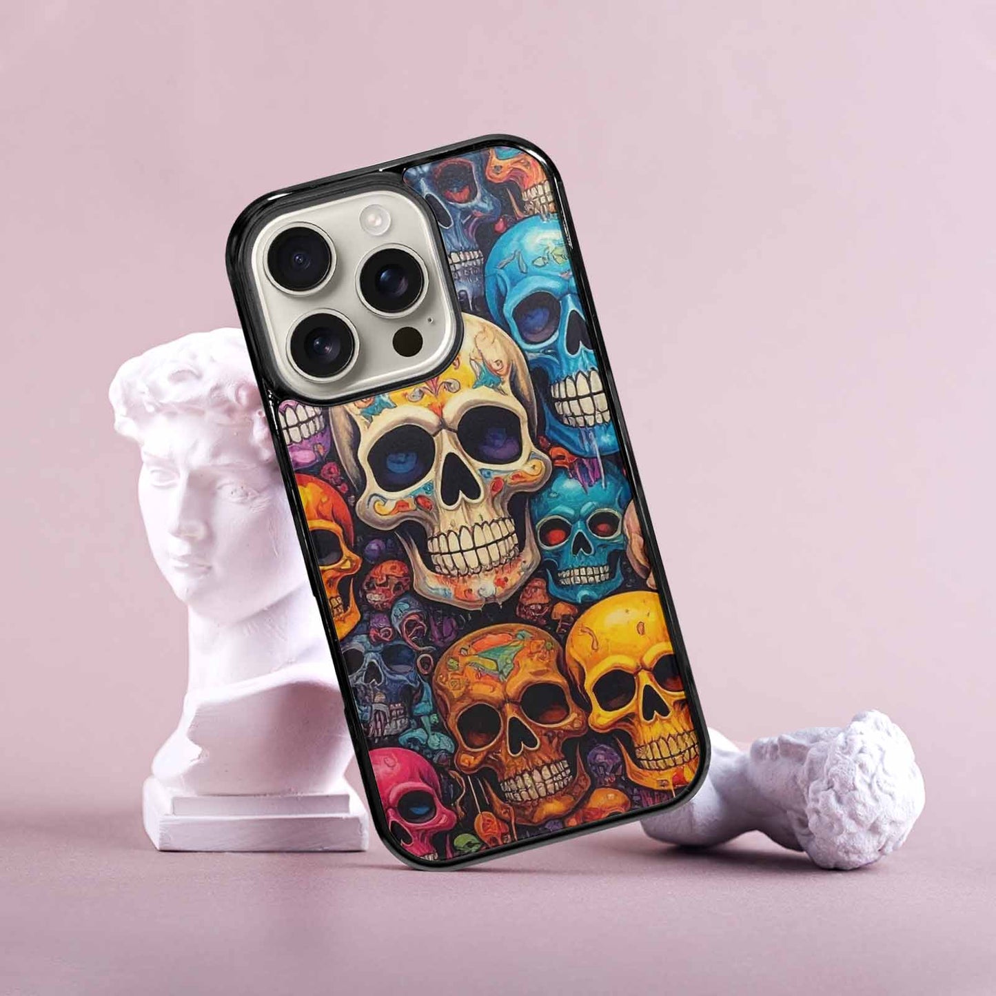 iPhone 16 Pro Case — Skulls General Skulls Pattern, Custom Made Phone Cover
