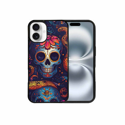 iPhone 16 Plus Case — Snake Skulls Print Custom, Custom Print Case Cover