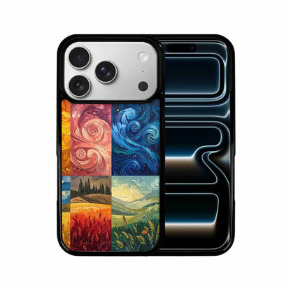 iPhone 17 Pro Case — Small Van Gogh Style Swirl Galaxy, Original Design Phone Case
