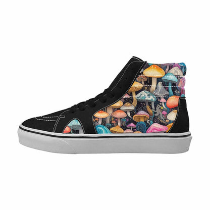 MEN'S Mushrooms High Top Canvas Grunge Custom Shoes
