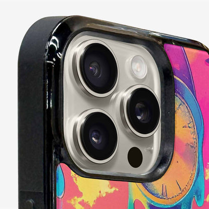 iPhone 16 Pro Max Case — Surrealist Dreamscape Pattern Melting Clocks Desert, Custom Made Phone Cover