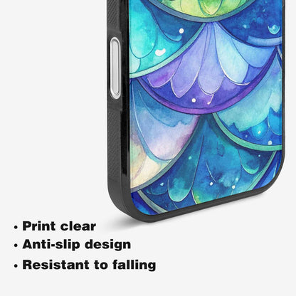 iPhone 16 Plus Case — Mermaid Scale Art Pattern, Customized Protective Case