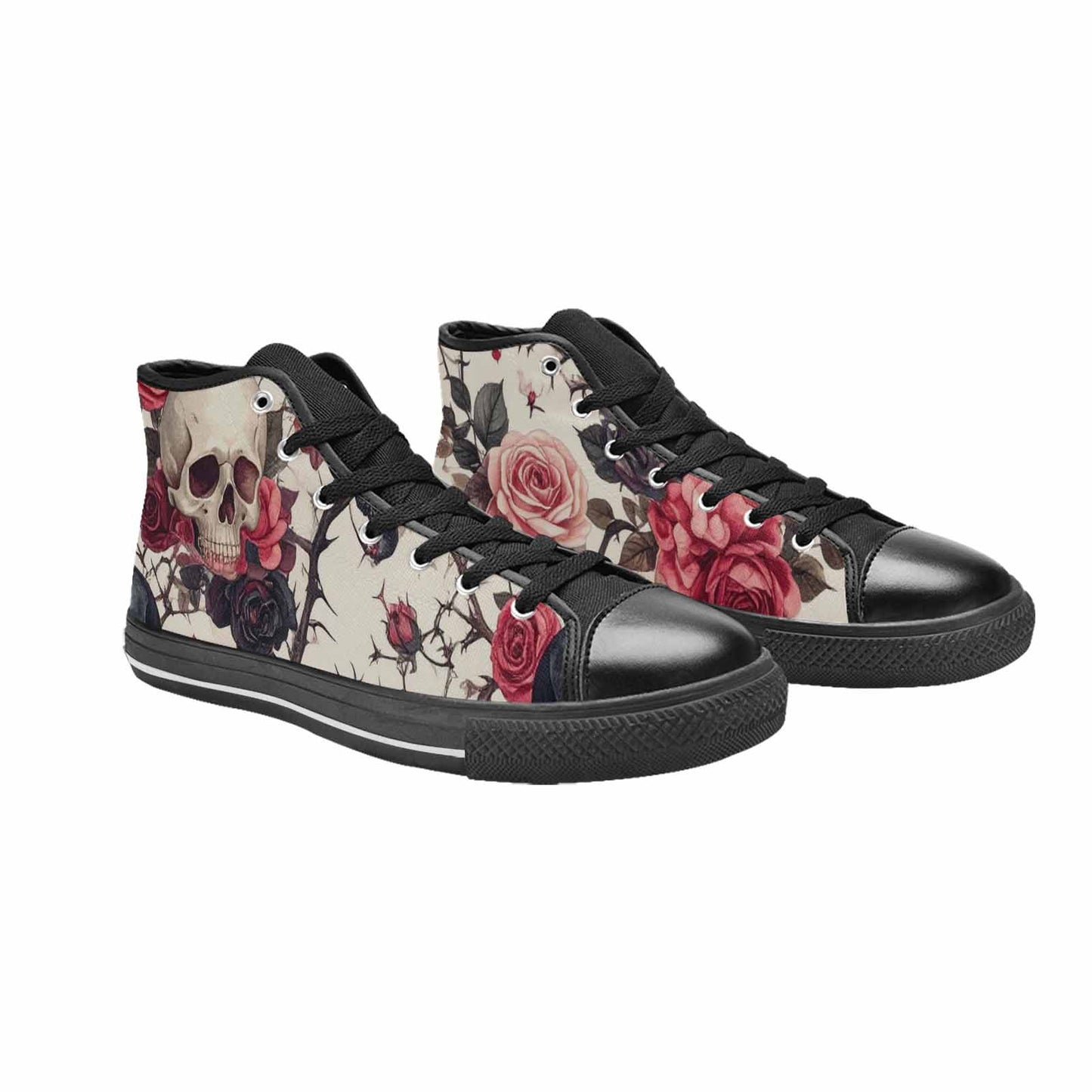 MEN'S Skulls - Roses High Top Canvas Y2K Shoes