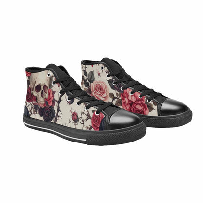 MEN'S Skulls - Roses High Top Canvas Y2K Shoes