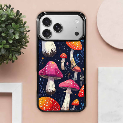 iPhone 17 Pro Max Case — Vivid Winter Mushroom Cartoon Cute, Custom Art Phone Cover