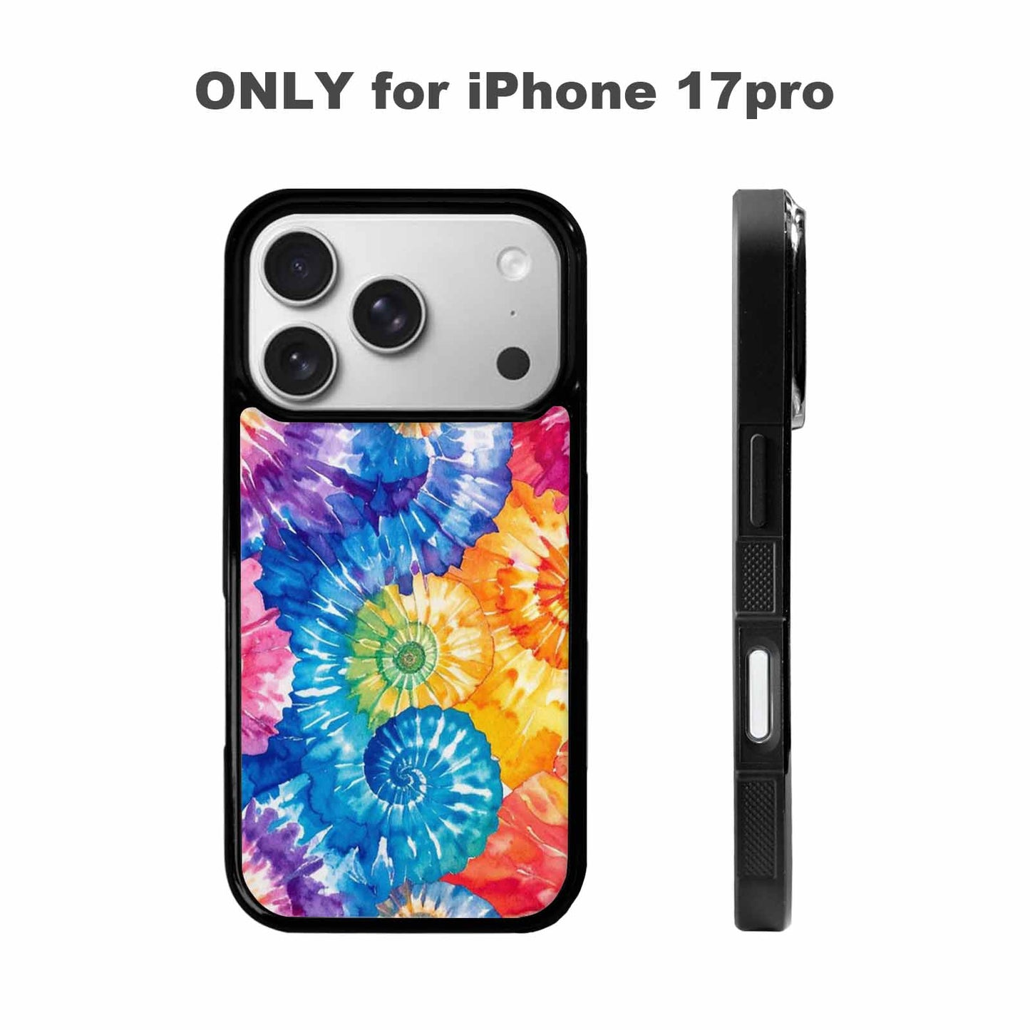 iPhone 17 Pro Case — Small Tie Dye Swirl Pattern Tie, Custom Art Phone Cover