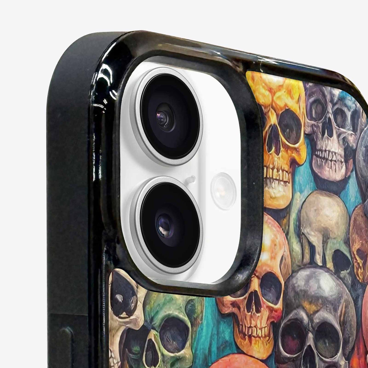 iPhone 16 Plus Case — Skulls Marbleskulls Pattern Ctw, Custom Printed Phone Case