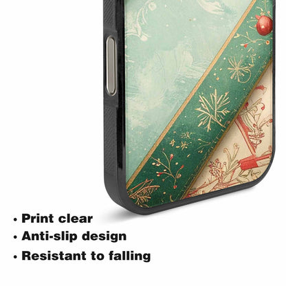iPhone 16 Pro Case — Christmas Wrapping Paper Pattern Art Wallpaper, Custom Phone Case