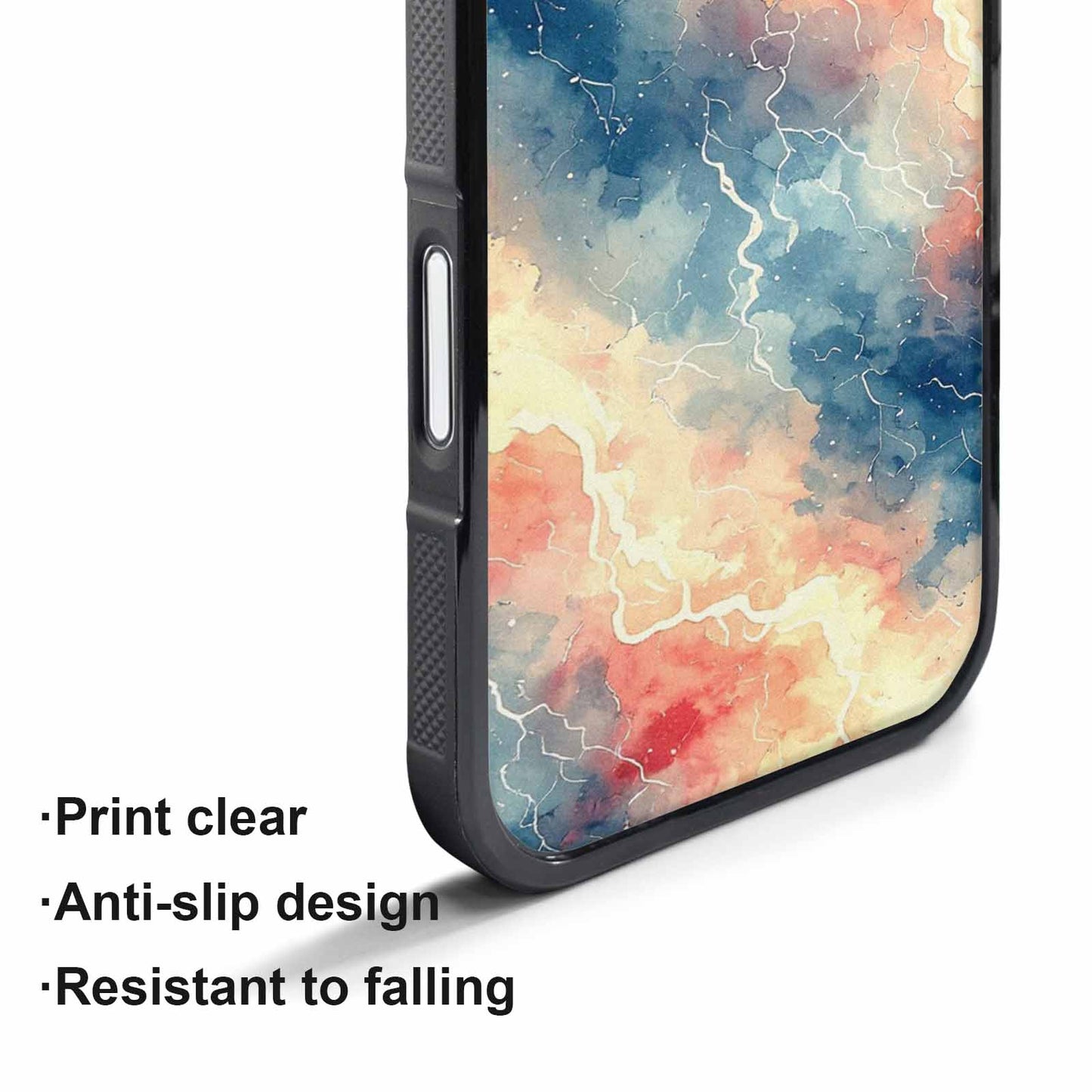 iPhone 17 Pro Max Case — Vintage Spring Lightning Retro Vintage, Custom Printed Phone Case