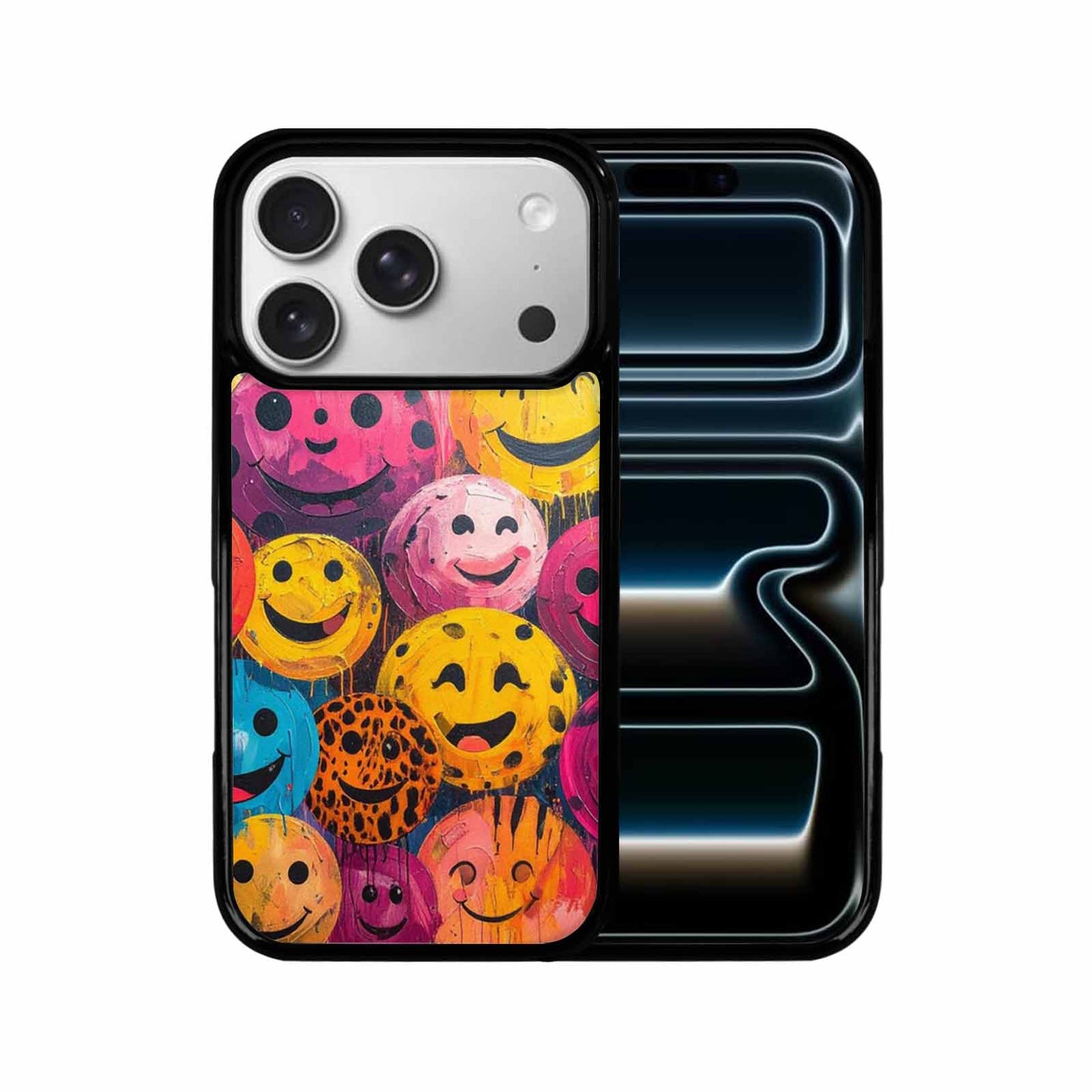 iPhone 17 Pro Case — Smiley Faces Animal Printsmile Animal Print, Custom Art Phone Cover