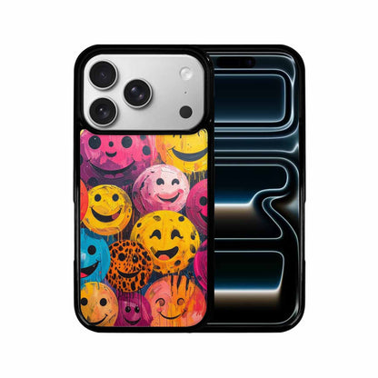 iPhone 17 Pro Case — Smiley Faces Animal Printsmile Animal Print, Custom Art Phone Cover