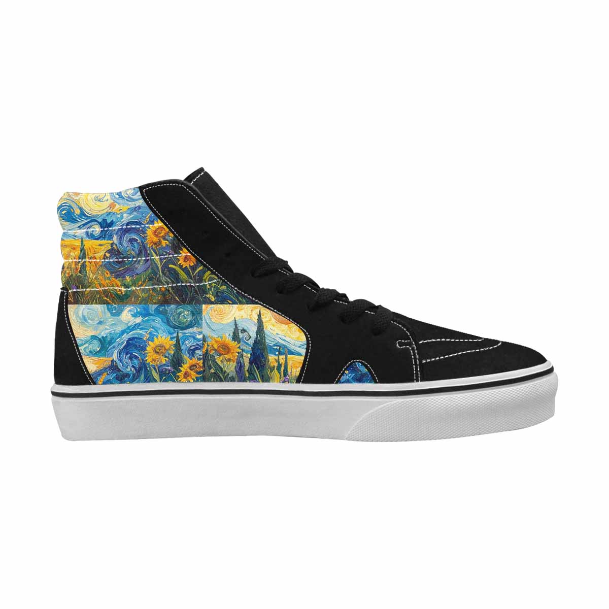 MEN'S Blend All Versions High Top Canvas Neon Fantasy Custom Sneakers