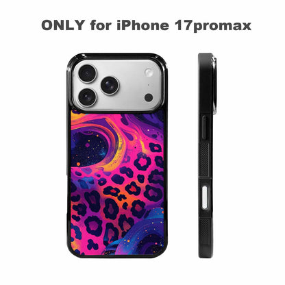 iPhone 17 Pro Max Case — Leopard Print Galaxy Seamless Animal Print, Custom Phone Case