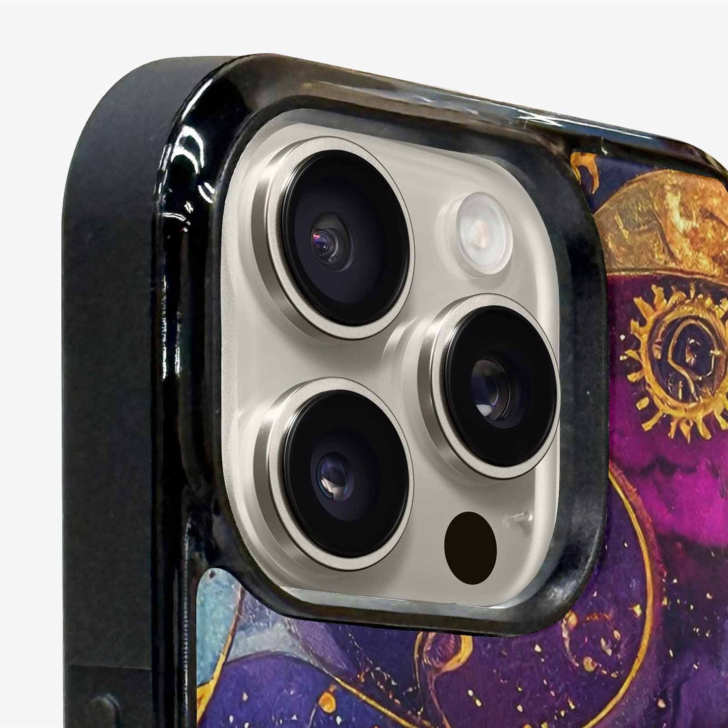 iPhone 16 Pro Case — Steampunk Galaxy Art Seamless Pattern Vibrant, Customized Protective Case