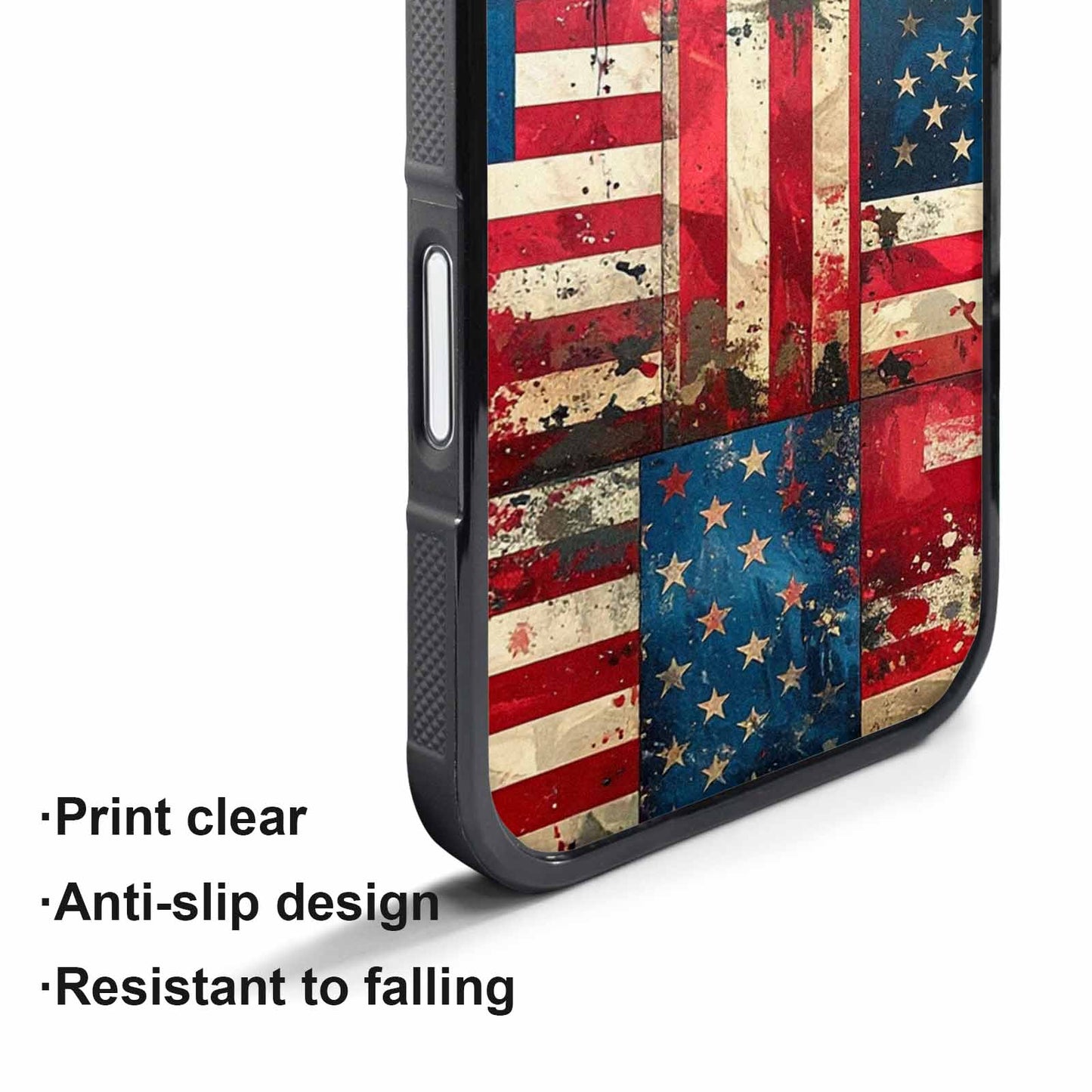 iPhone 17 Air Case — Small American Flag Stars And Galaxy, Personalized Phone Case