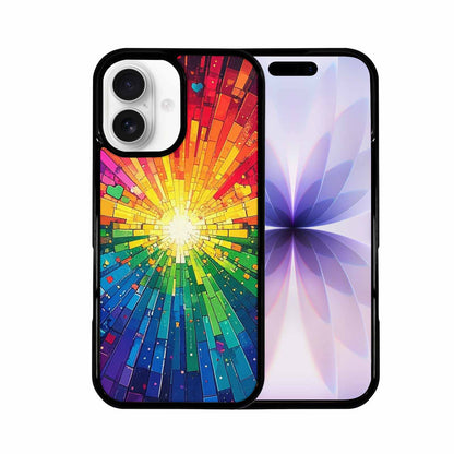 iPhone 17 Case — Pixel Art Bit Burst Original Art, Original Design Phone Case