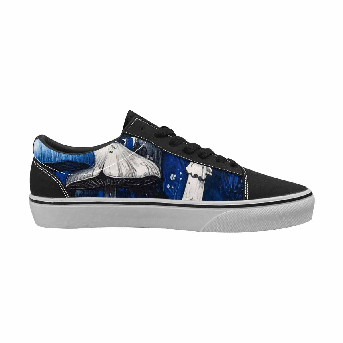 WOMEN'S Mushrooms (general) Lace-Up Canvas Grunge Custom Shoes