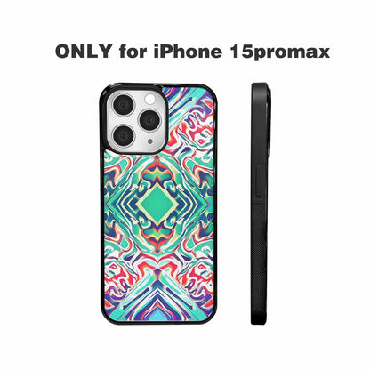 iPhone 15 Pro Max Case — Holographic Tribal Blaze, Custom Print Case Cover