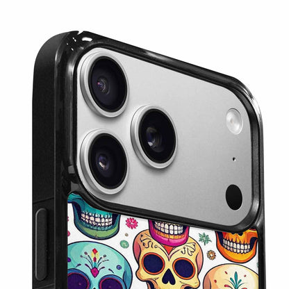 iPhone 17 Pro Max Case — Vibrant Skull Seamless Gothic Skulls, Custom Print Case Cover