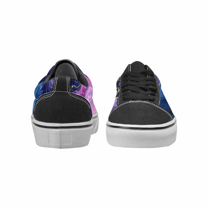 WOMEN'S Marble Galaxy Canvas Lace-Up Dark Academia Custom Sneakers