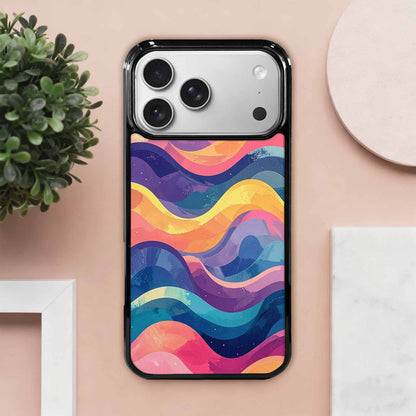 iPhone 17 Pro Max Case — Glowing Camo Wave Camo, Custom Printed Phone Case