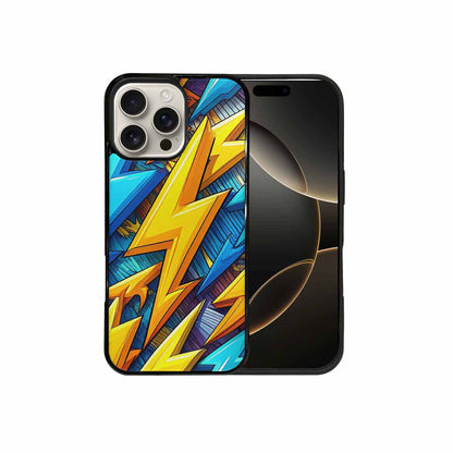 iPhone 16 Pro Max Case — Lightning Bolt Storm Pattern Hundreds Of, Original Design Phone Case