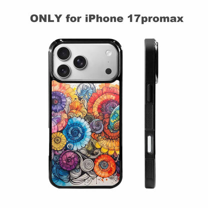 iPhone 17 Pro Max Case — Tie Dye Swirls (black Tie Dye, Custom Designed Case Cover