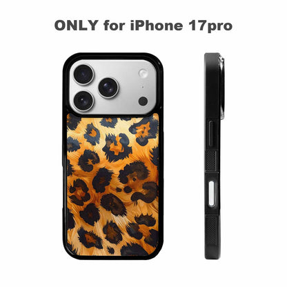 iPhone 17 Pro Case — Leopard Soft Airbrush Gradient Animal Print, Personalized Phone Case