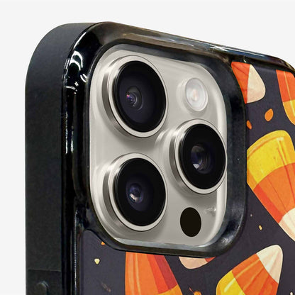 iPhone 15 Pro Max Case — Halloween Candy Corn, Custom Designed Case Cover