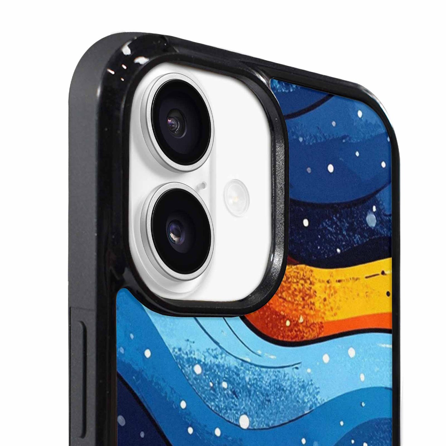 iPhone 17 Case — Glossy Winter Wave Cartoon Cute, Custom Made Phone Cover