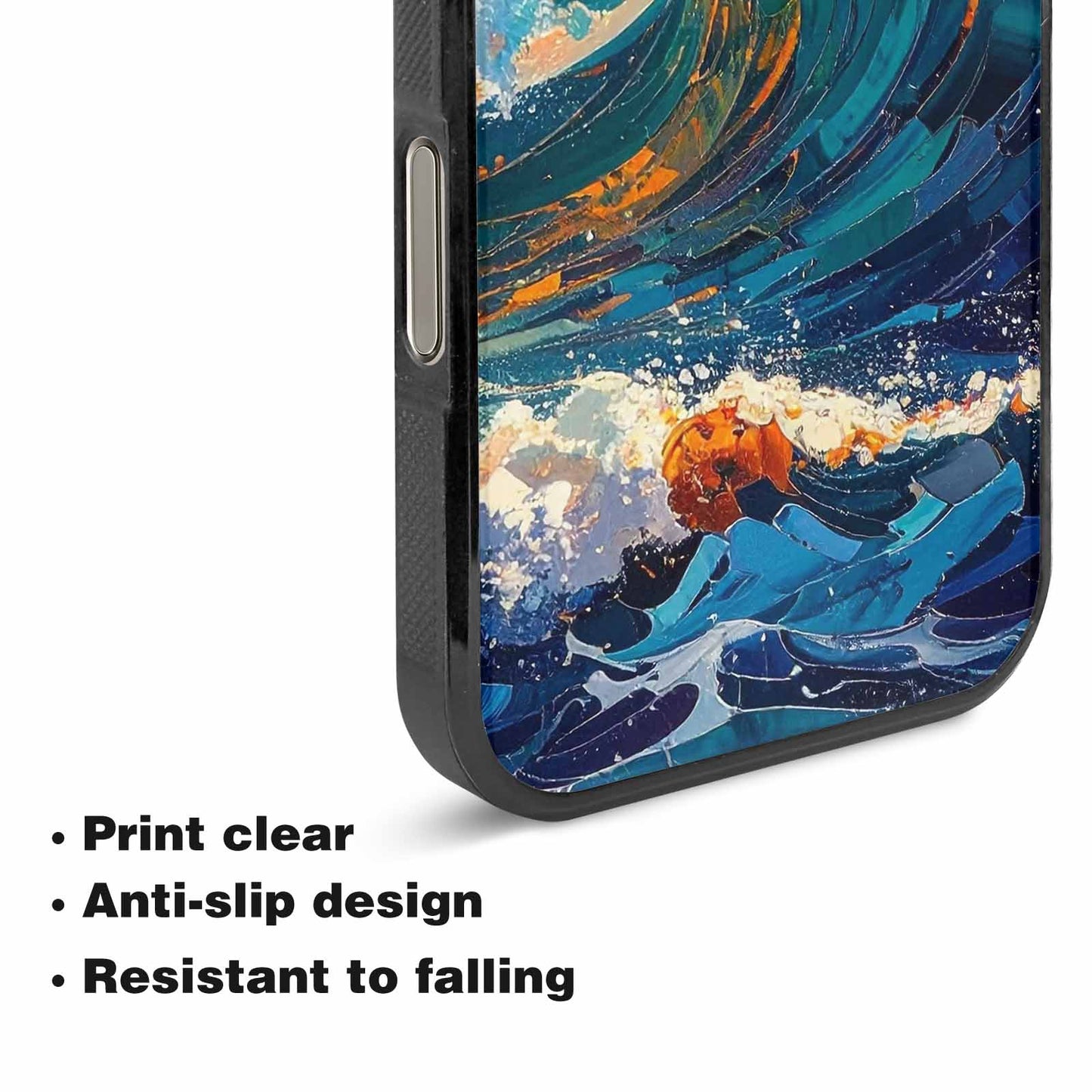 iPhone 16 Pro Max Case — Wave Crest Splash Wave Crest Splash, Personalized Phone Case
