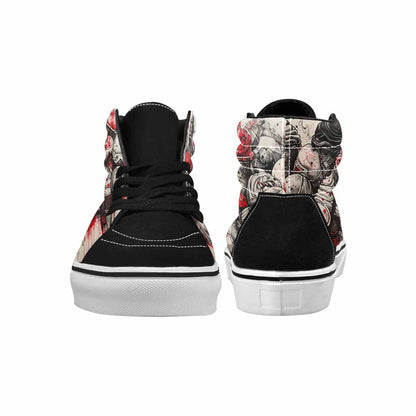 MEN'S Ice Cream Motif High Top Canvas Surreal Shoes