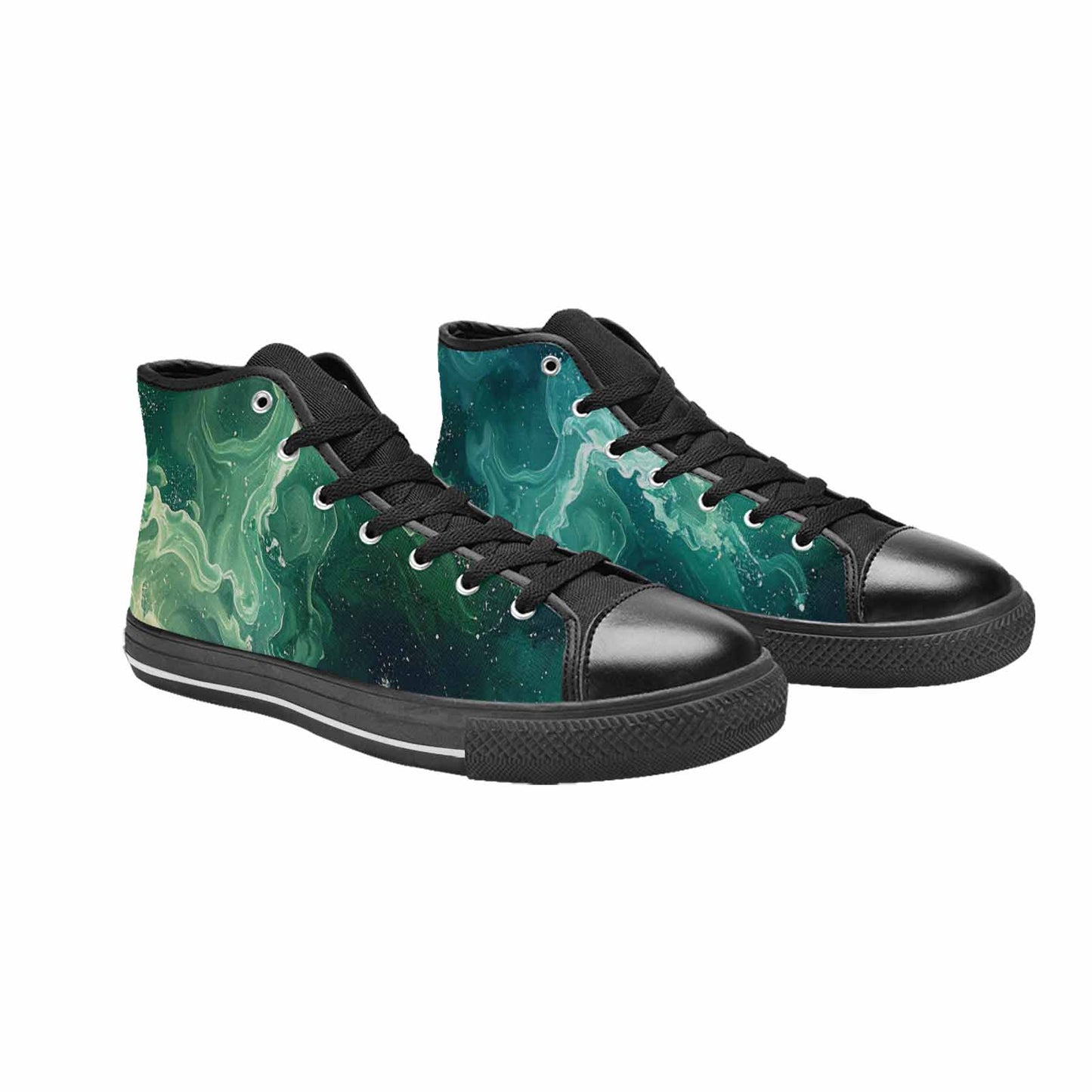 MEN'S Galaxy Art - High Top Canvas Wallpaper Art Sneakers