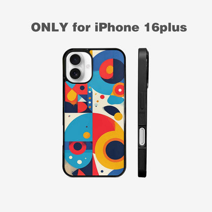 iPhone 16 Plus Case — 1960s Mod Cartoon Art Pattern, Personalized Phone Case