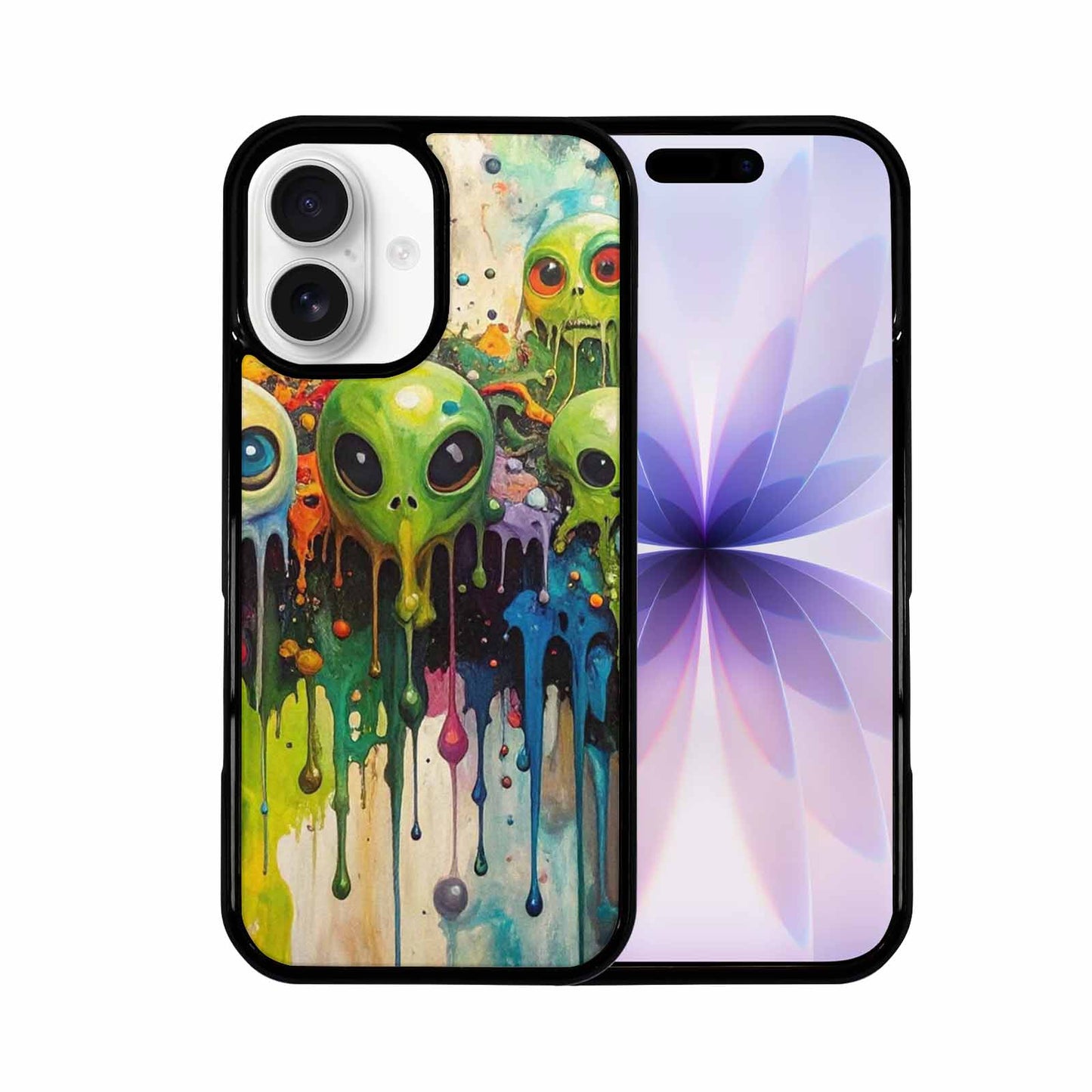 iPhone 17 Case — Aliens Camomelting Aliens Patt Alien Scifi, Custom Phone Case