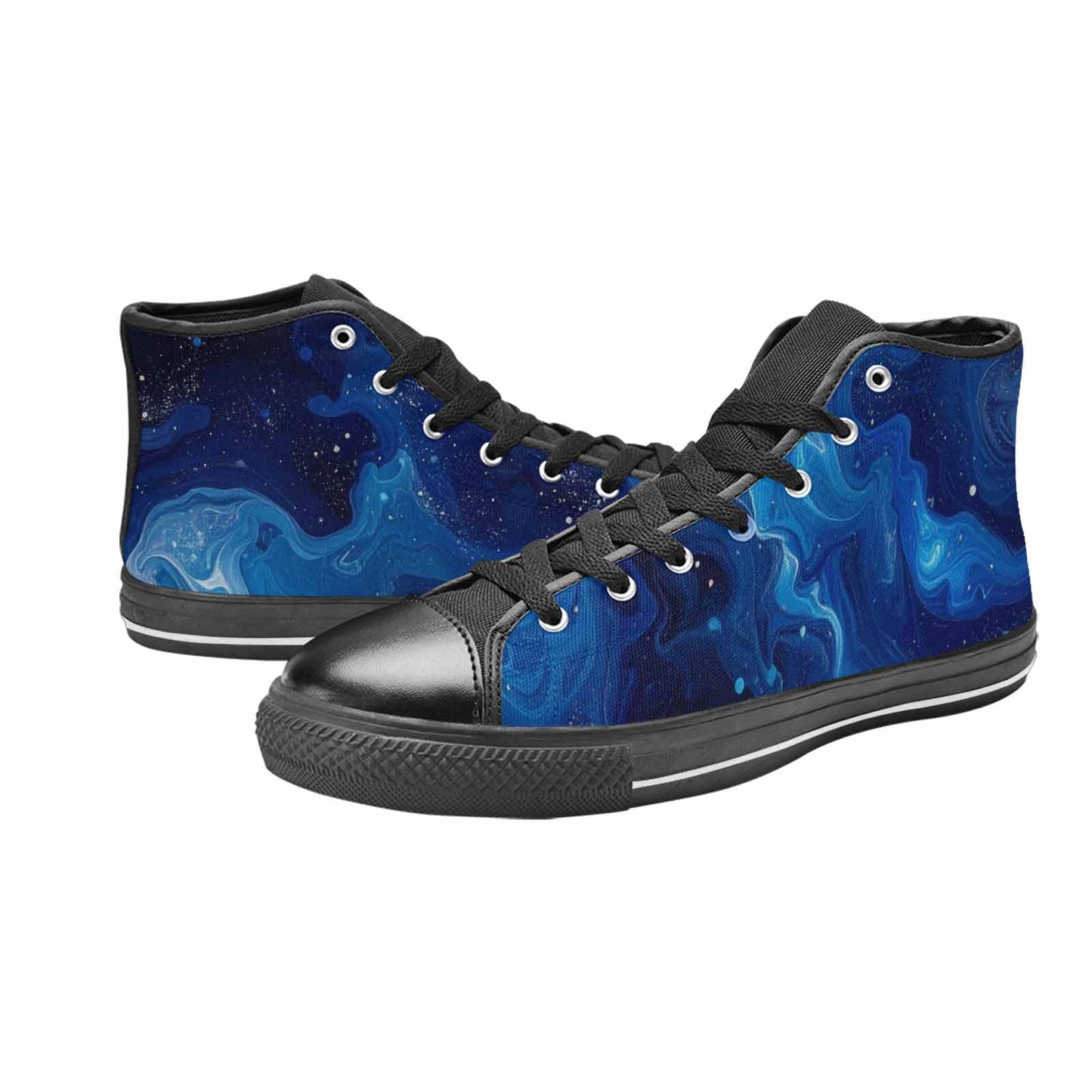 WOMEN'S Galaxy Art - High Top Canvas Surreal Sneakers