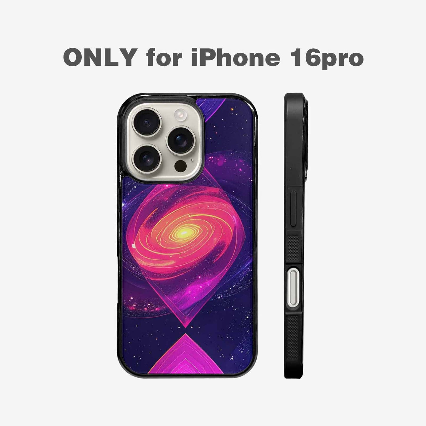 iPhone 16 Pro Case — Rose Galaxy Art Seamless Pattern Vibrant, Customized Protective Case