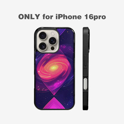 iPhone 16 Pro Case — Rose Galaxy Art Seamless Pattern Vibrant, Customized Protective Case